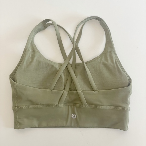 Lululemon Energy Bra Long Line Rosemary Green size 6 NWOT - Picture 3 of 5
